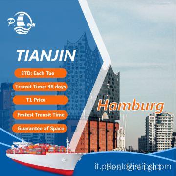 Costo di spedizione da Tianjin ad Amburgo
